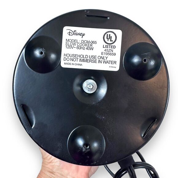 Mickey Mini Mouse Crockpot Dipper Mini Size 20 Oz. Stoneware Icon Ears Disney - Picture 8 of 10